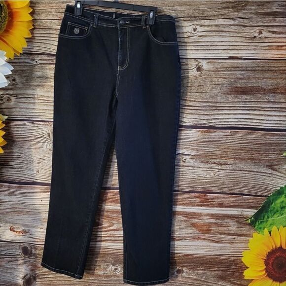 "Gloria Vanderbilt " Woman's "Amanda " dark wash jeans Size: 32 Pre-owned - Picture 1 of 7